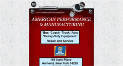 Desktop Screenshot of aperformancemfg.vzwebsites.com